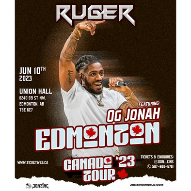 Uniting Nations of Music: OG Jonah Joins Forces with Nigerian Superstar Ruger in Edmonton!